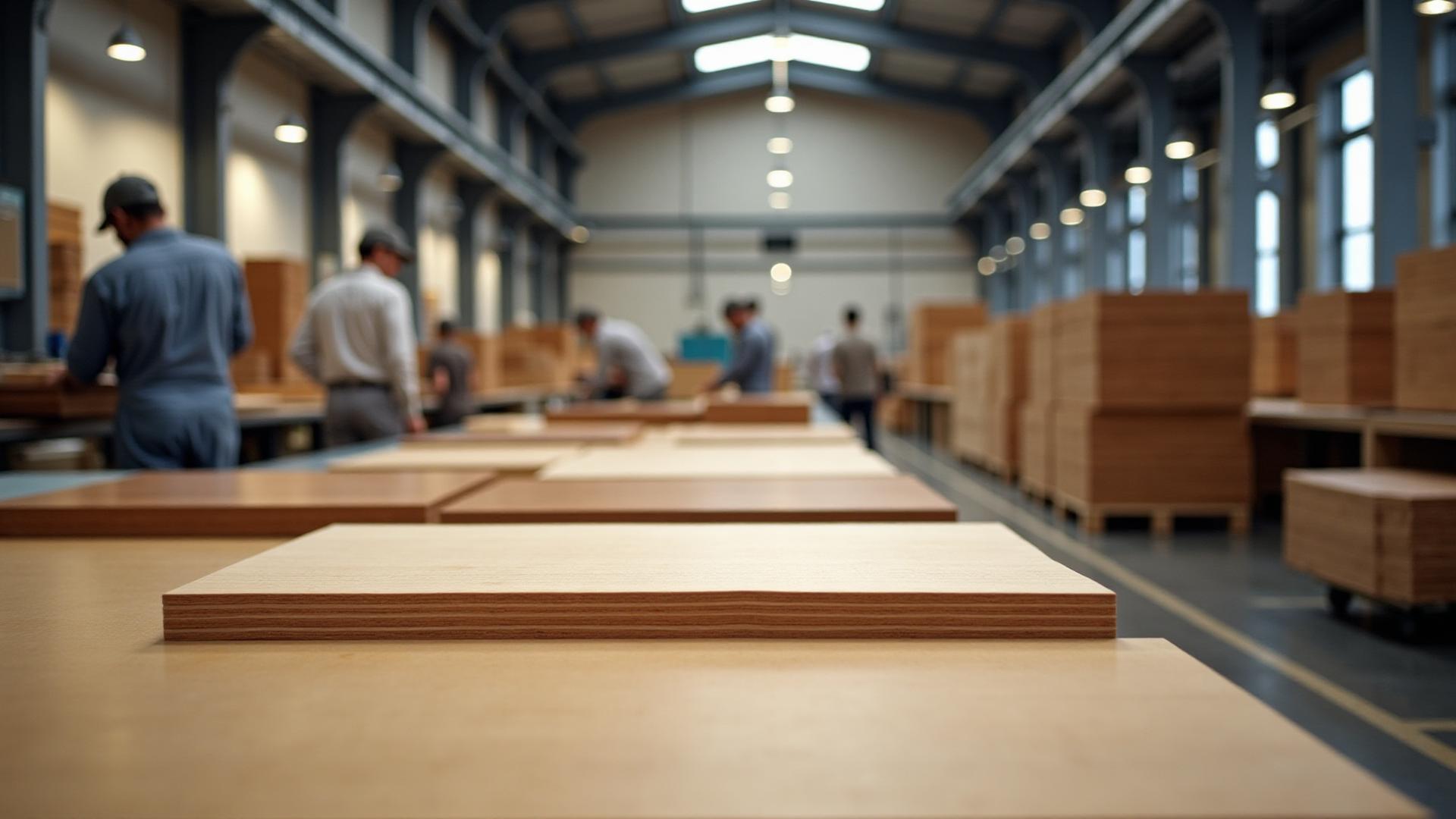 Marine plywood production